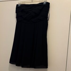 Express Black Strapless Dress